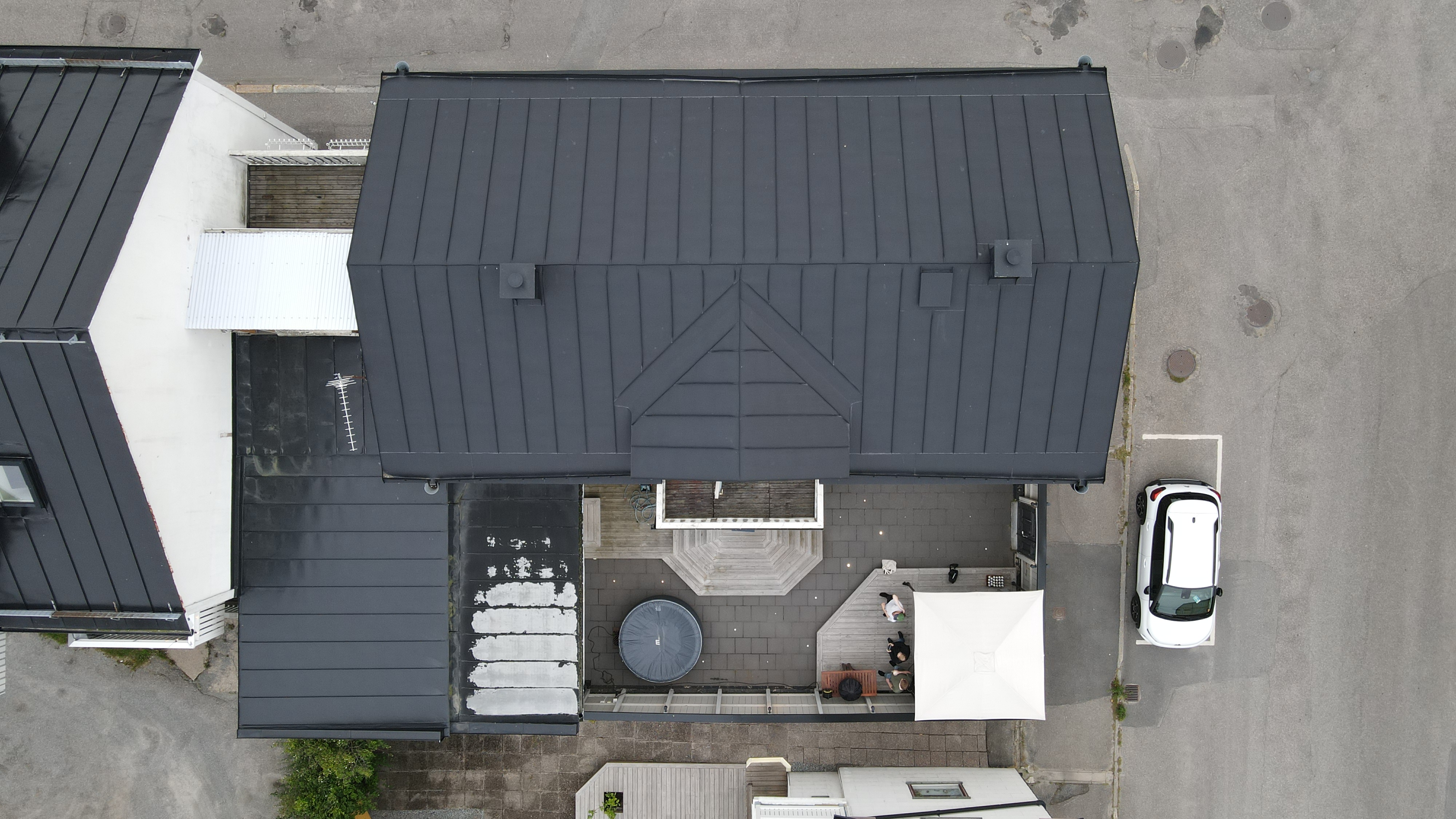 Drone view of our house