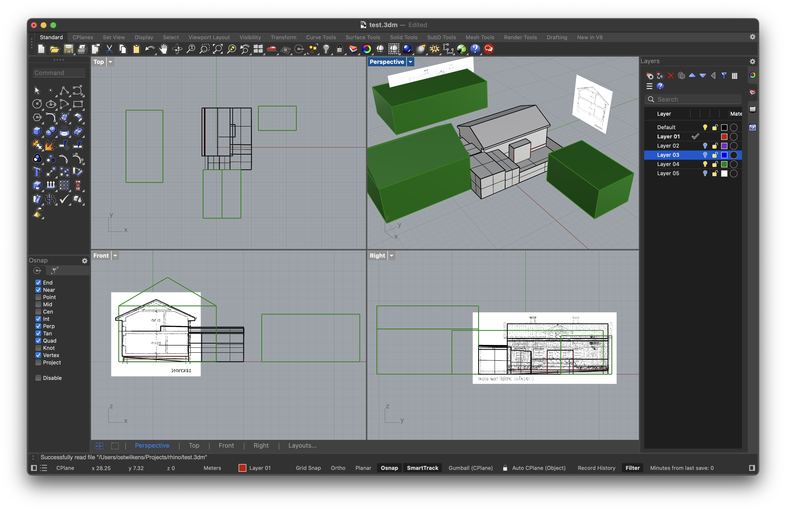 My home in Rhino 3D