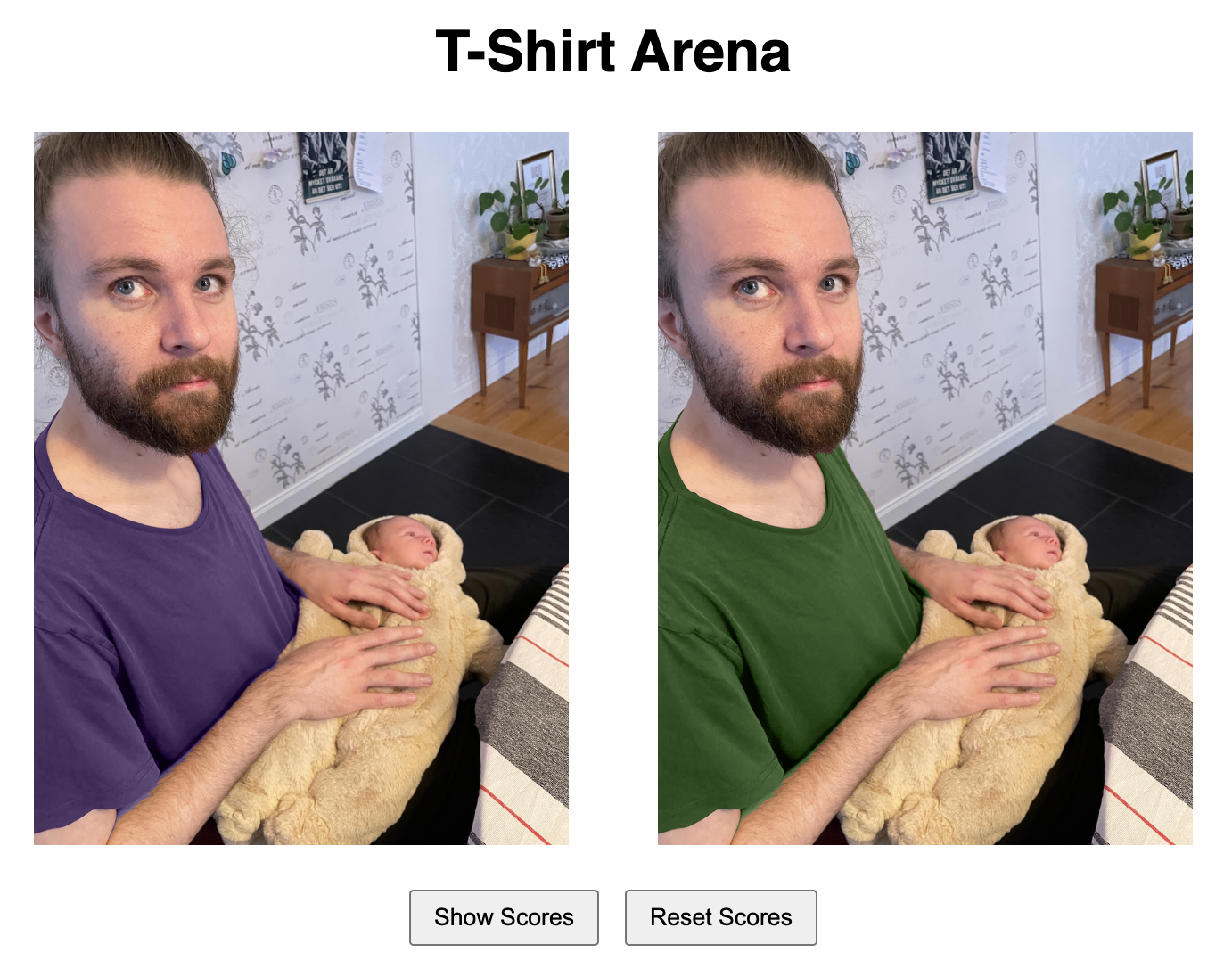 Screenshot of T-shirt Arena