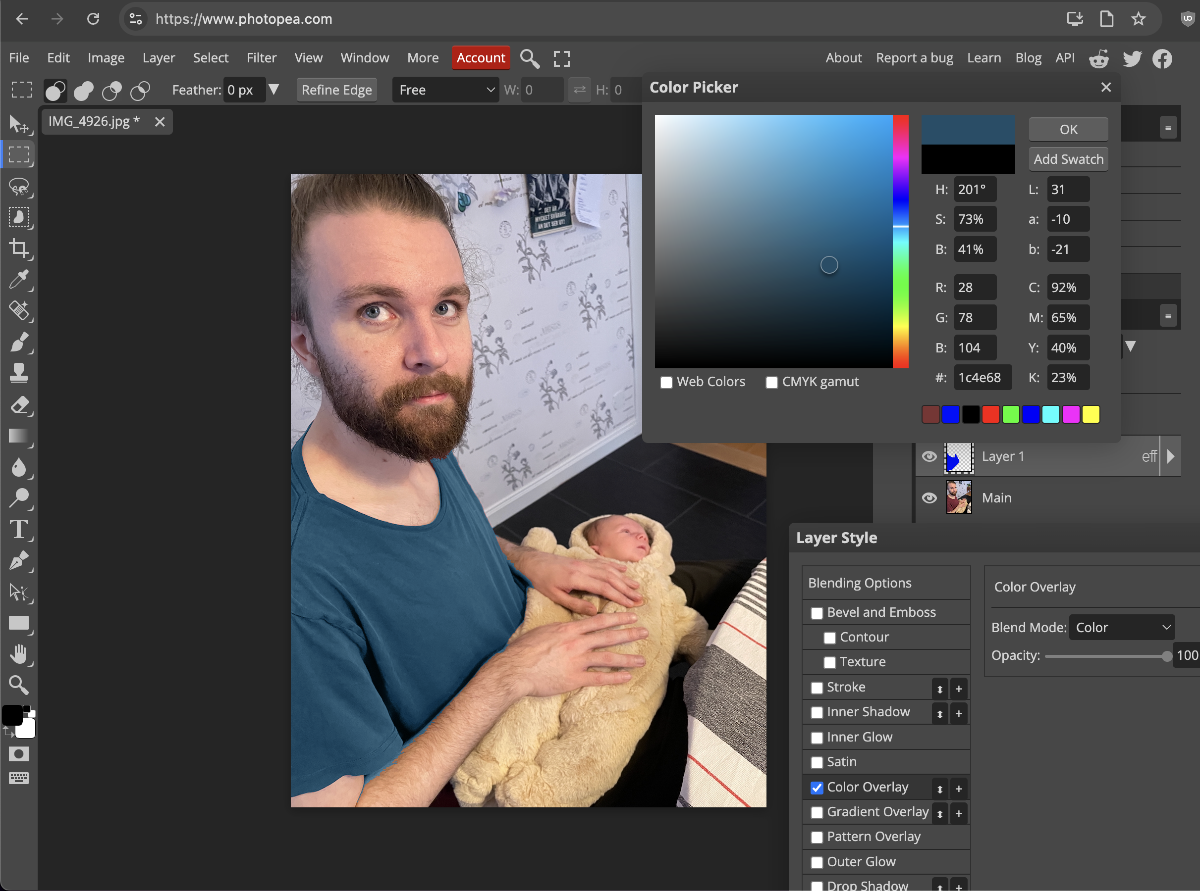 Screenshot of photopea.com